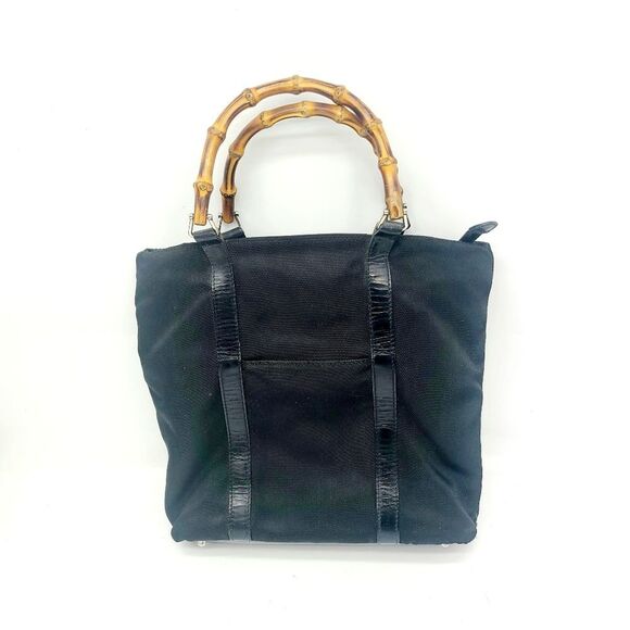 Gucci Canvas Leather Satchel Bag - Picture 2 of 9